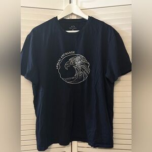 Armani Exchange Dark Blue Graphic Tee